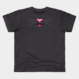 Black Kitty Cat Pink Nose – Meow! Kids T-Shirt